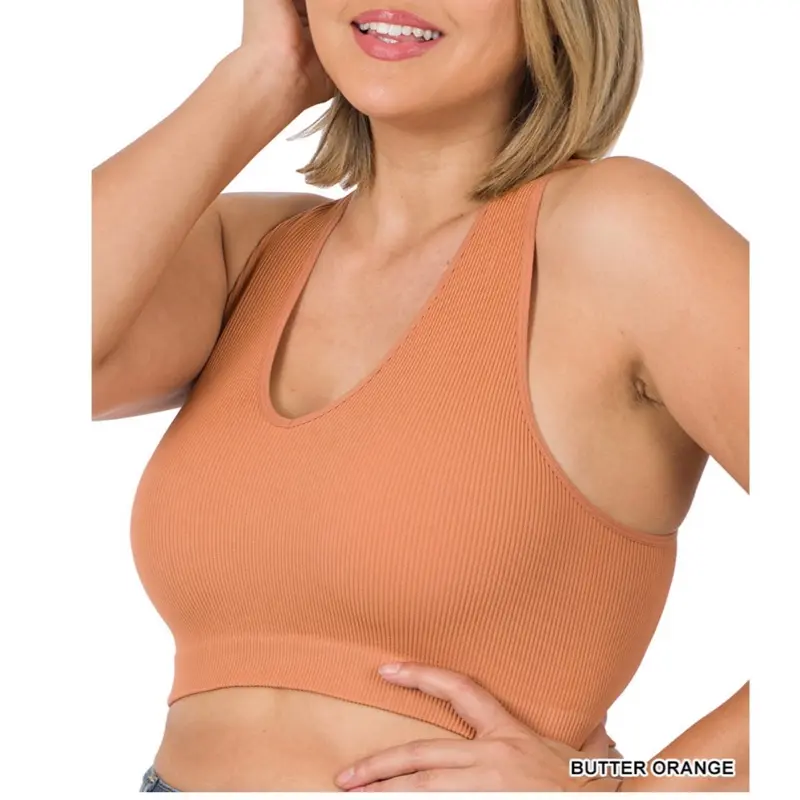Zenana Bra in Butter Orange - Simple Design for Your Collection