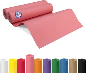 Pink Kraft Paper Roll, 12" x 1200" (100 ft) Pack of 2 - USA-Made Quality Craft Paper for Gift Wrapping, Kids' Arts & Crafts, School Projects - 100% Recycled, 50 lb Natural Material by IDL Packaging