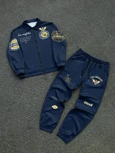 Men's Solid Color Tracksuit Set, Regular Fit Casual Short Sleeve Hoodie & Pants Set, Men's Spring & Fall Clothes, Sportswear Set, Athletic Tracksuit Set