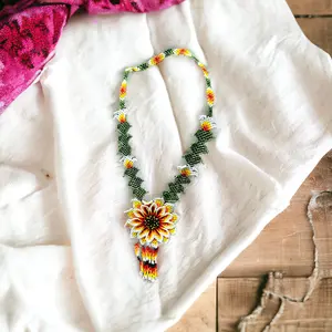 Handmade Jewelry Celestial Mayan Bloom Necklace