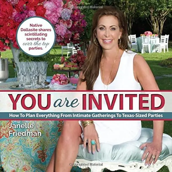 USED Book - You Are Invited: How to Plan Everything from Intimate Gatherings to Texas-Sized Parties by Janelle Friedman (Hardcover) - english