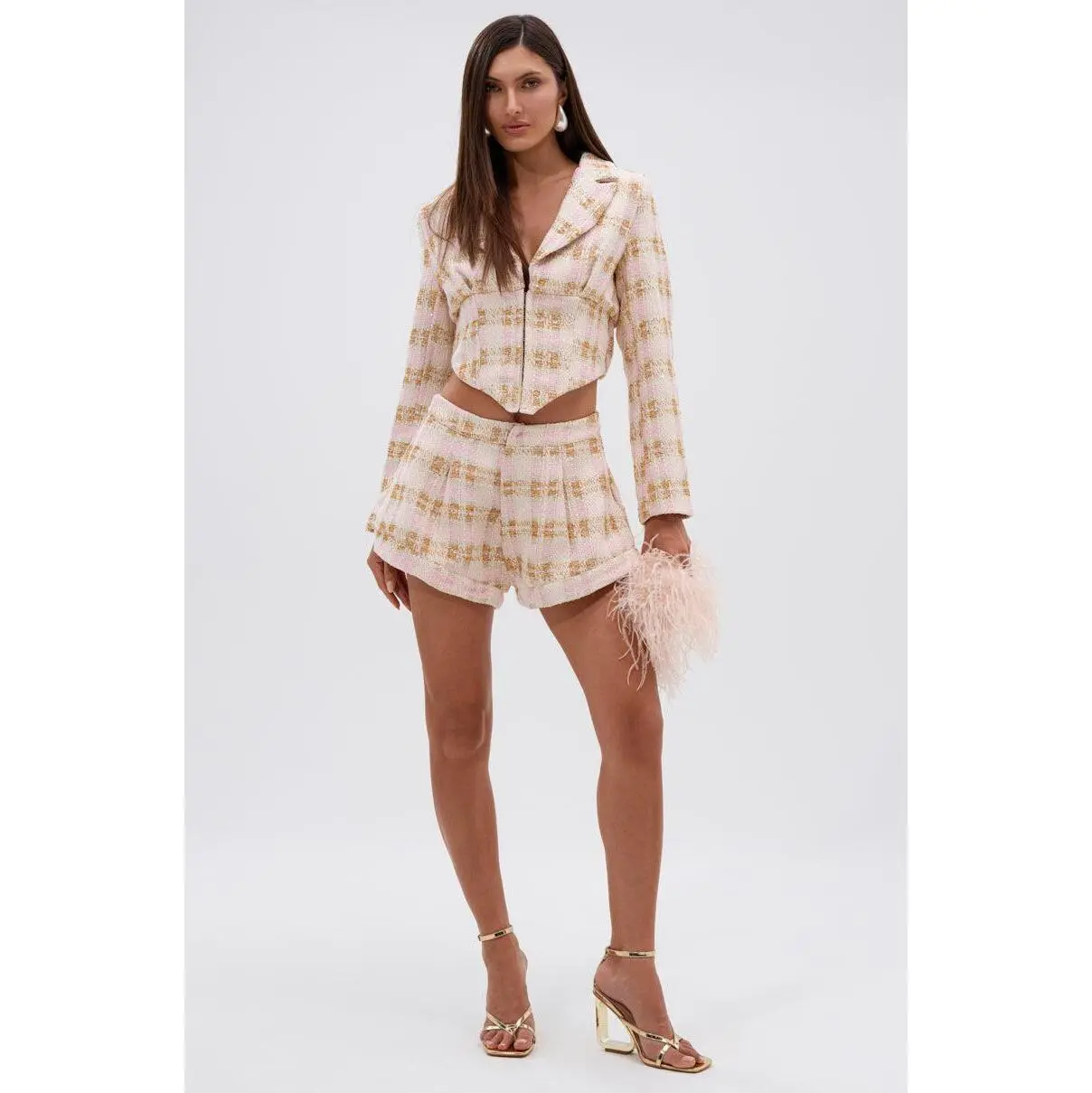 FLORENCE TWEED SHORT