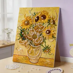 DIY pearl painting, relieve stress, slow pace, peaceful life