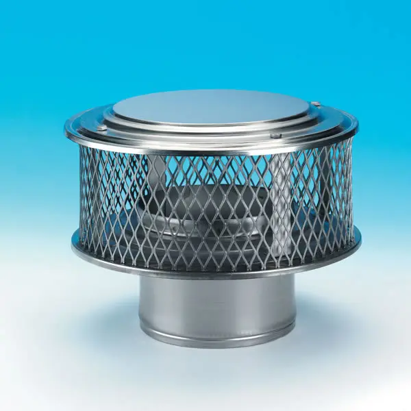 Homesaver Guardian Cap - 6 in Metal Cap, 5/8 in Mesh Design for Home Improvement, Contractors, Vent Protection, Chimney Heating & Cooling Systems, 5/8 Inch Mesh