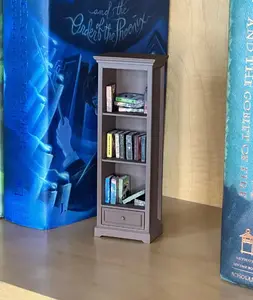 1/12 Scale Single Drawer 3 Shelf Mini Bookcase / Mini Books / Bookshelf / Miniatures