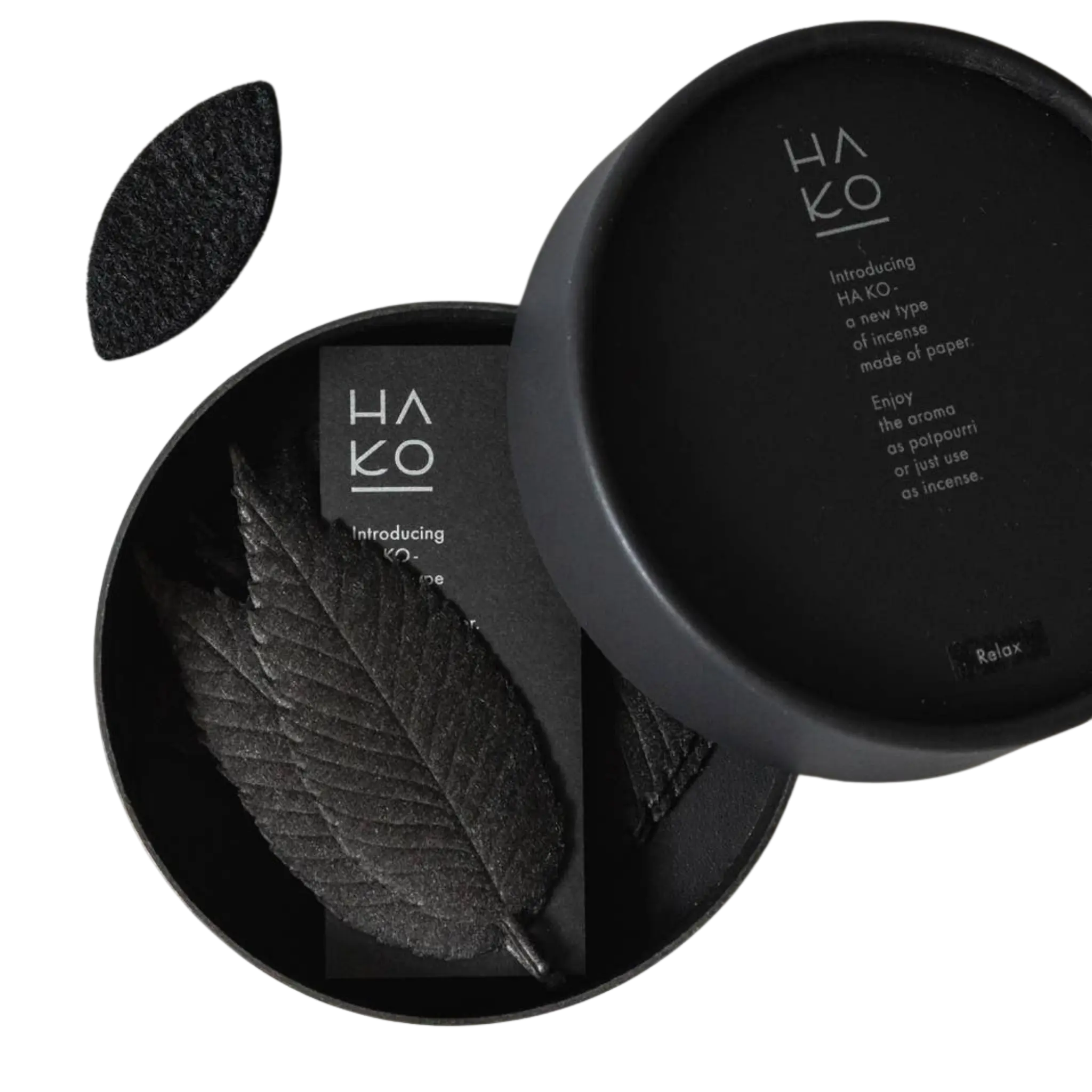 Morihata - HA KO Paper Incense (Black No. 01 Relax, Set of 6)