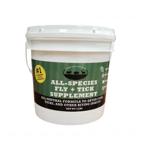 Timber Hills Lake Ranch - All Species Fly + Tick Supplement 4lb Bucket