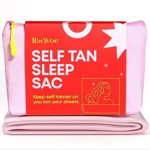 Self Tan Sleep Sac: Protects sheets fromself tanner stains.100% cool silky lightweightpoly that is breathable and roomy for purecomfort