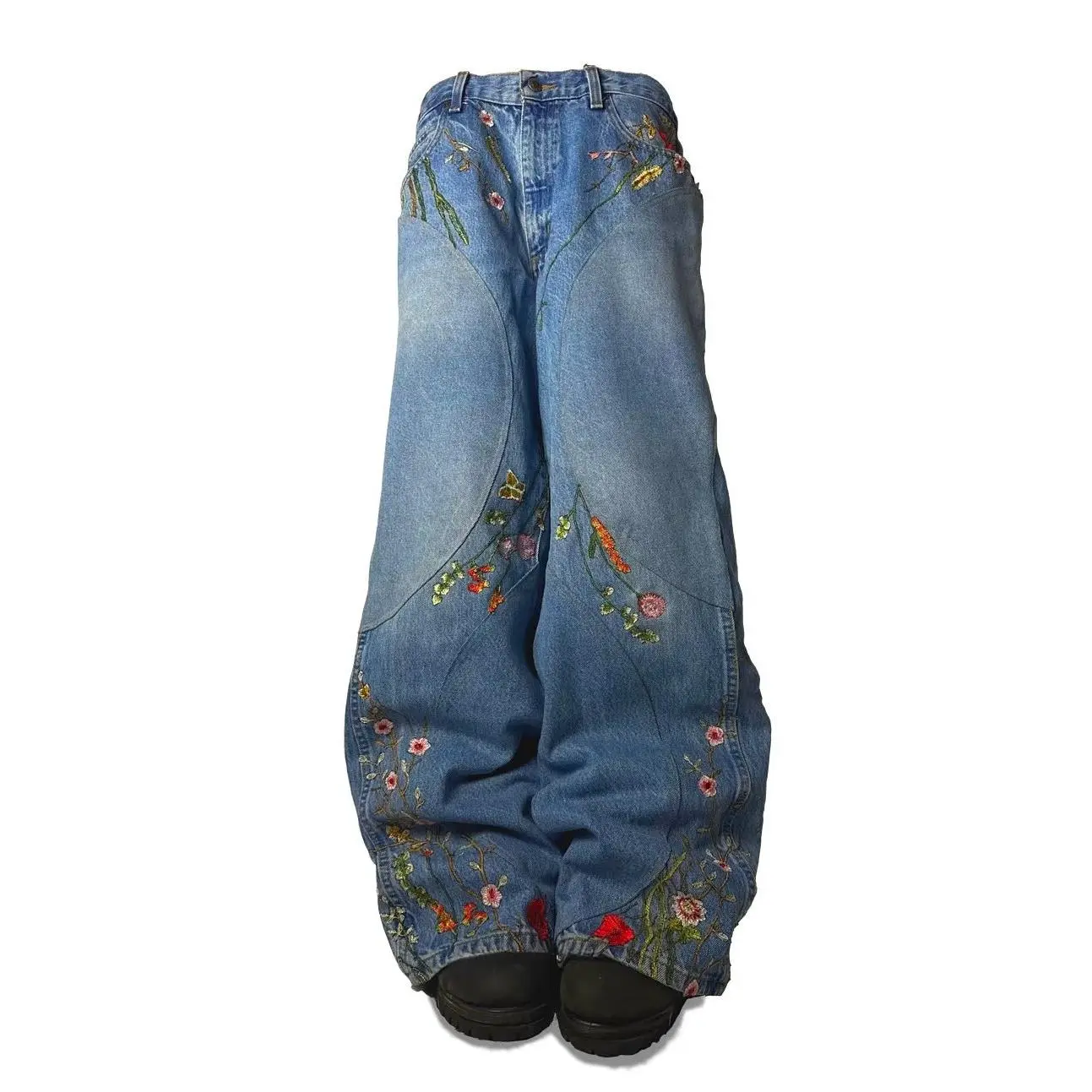 High quality blue embroidery (in product