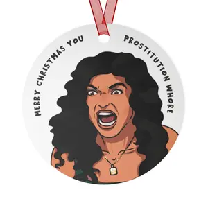 Teresa Giudice Prostitution Whore Christmas Ornament | Real Housewives of New Jersey RHONJ Holiday Decoration | Reality TV Gift Bravo Merch