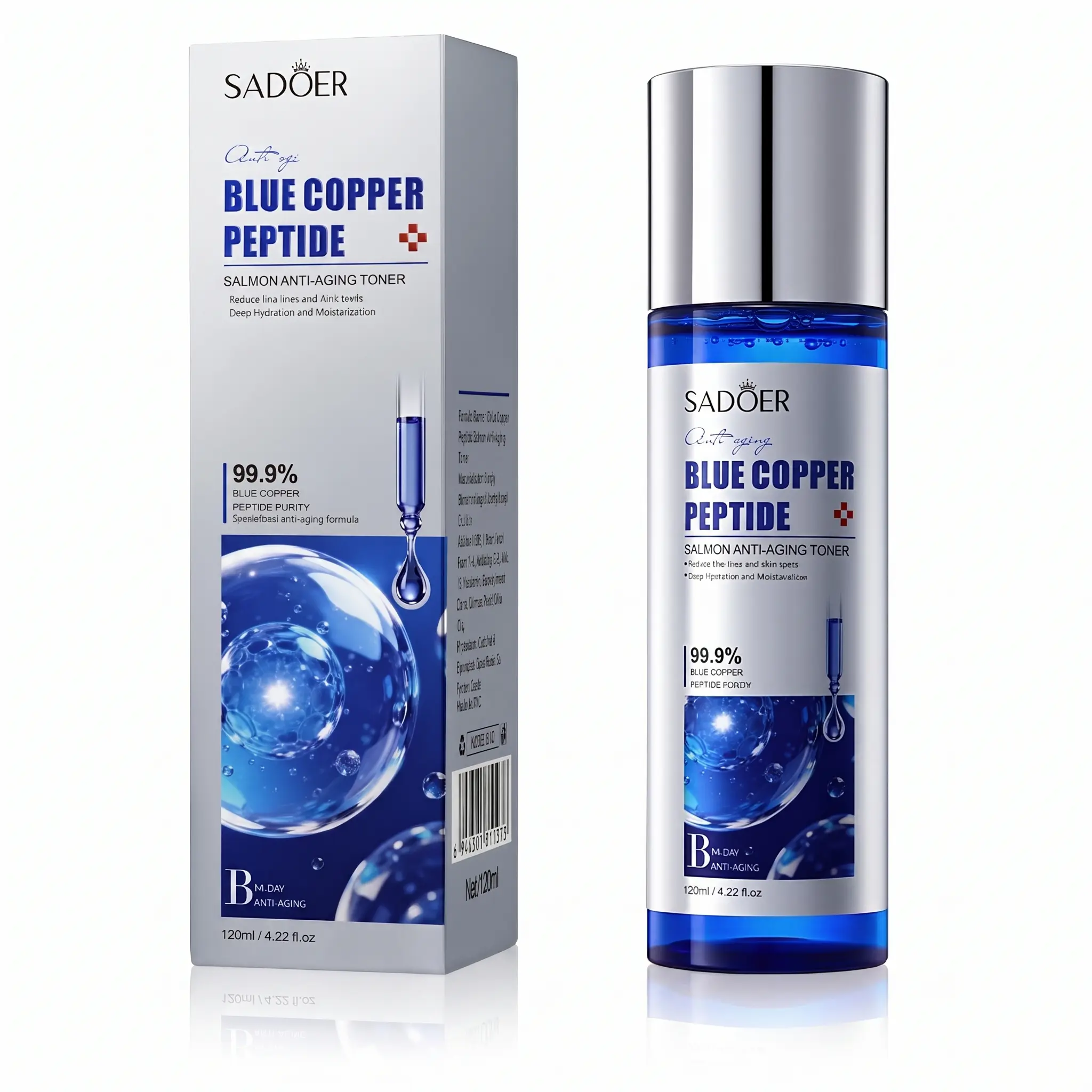 GHK-Cu Peptide Facial Toner – Hydrating, Moisturizing, Brightening Toner with Moisture Boost for Daily Skincare,Lotion