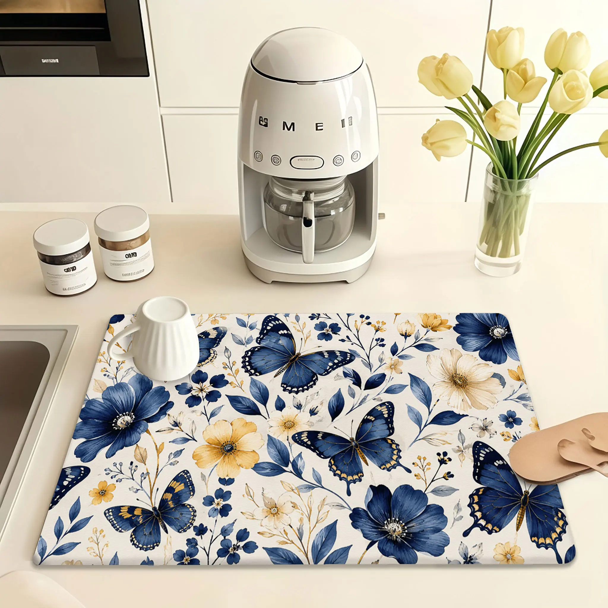 PVC Multipurpose Desktop Mat, Waterproof Anti-Slip Table Protector for Kitchen & Office