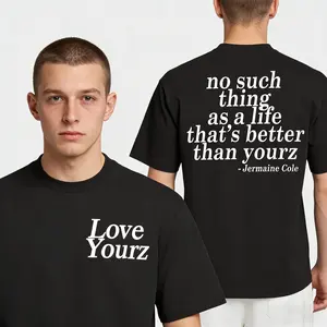 J Cole Dreamville Love Yourz Lyrics  t-Shirt VERSION 2, J Cole T-shirt, Cotton tshirt swap  tees graphic 67 Say You Swear Eat Sleep Goon Repeat 90s good Casual Short Sleeve Rifle Vintage In Utero Quick-Dry Moisture-Wicking Crew Skull Print Anime