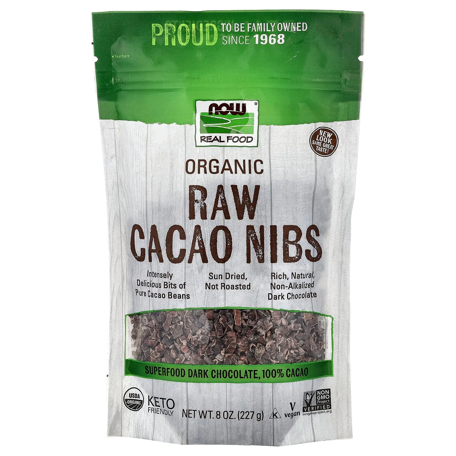 NOW Foods Organic Raw Cacao Nibs, 8 oz (227 g) NOW Foods Organic Raw Cacao Nibs, 8 oz (227 g)