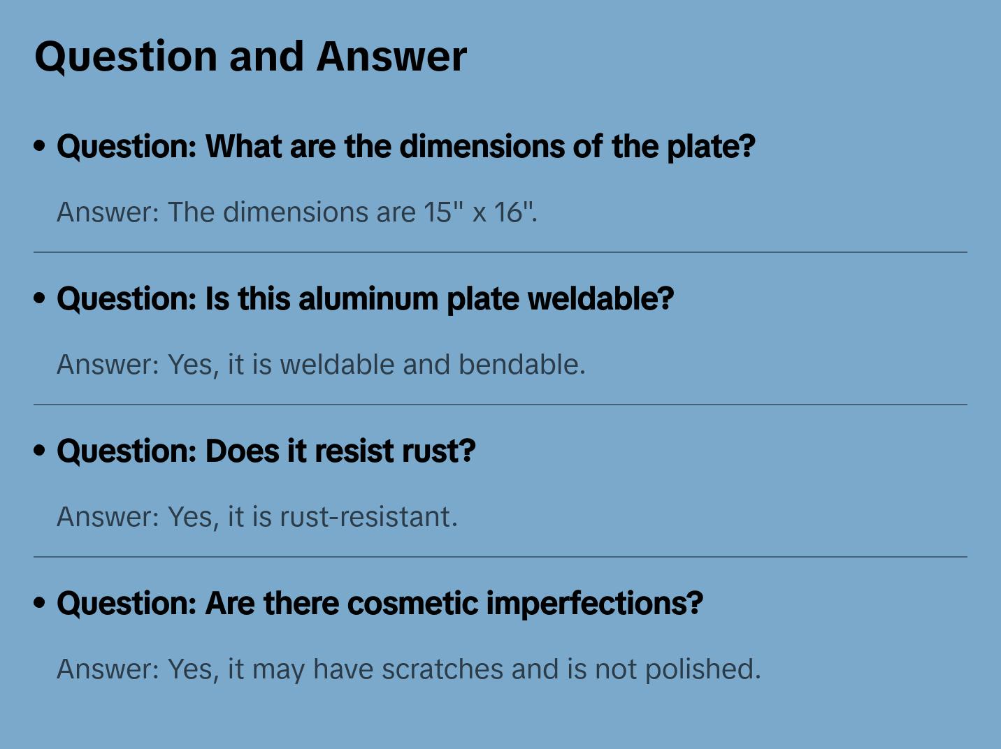 1/8" .12 Aluminum Sheet Plate 15" x 16"  AlMg3, 5754 - 0500312