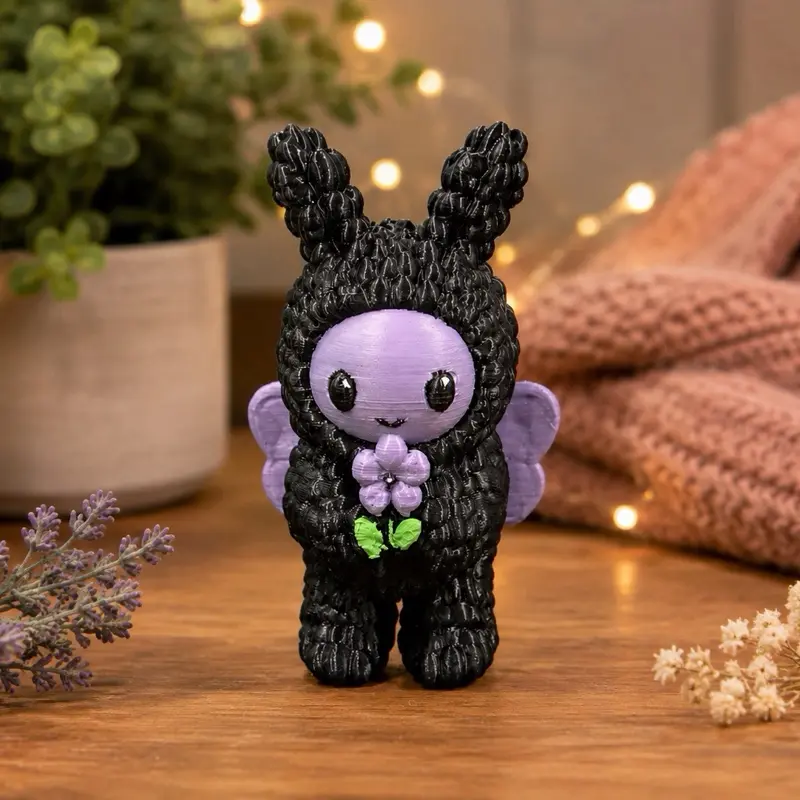 Limited Edition Custom 3D Printed Mothman Collectible | Cryptid Figurine | Cozy Cryptids Character | Handmade-Style Desk Decor | Gift for Cryptid Lovers