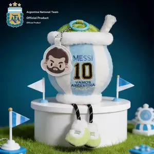 Official Argentina National Football Team Scented Plush Keychain, Messi 10 Number Figurine, Collectible Gift for Fans, 2026 Usmnt Supporter