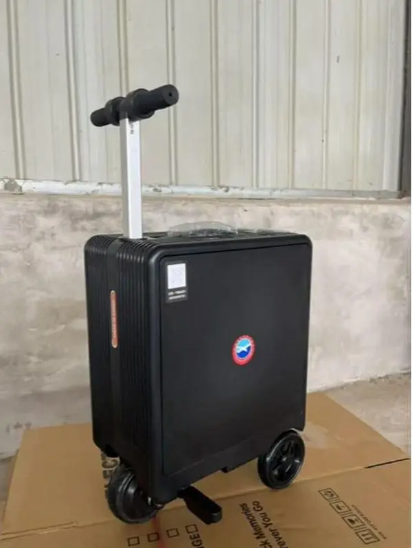 Electric Ride On Carry On Luggage Suitcase with Combination Lock 250lb Weight Limit for All Ages
