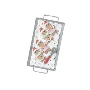White Holiday Clay Cookie Sheet Ornament