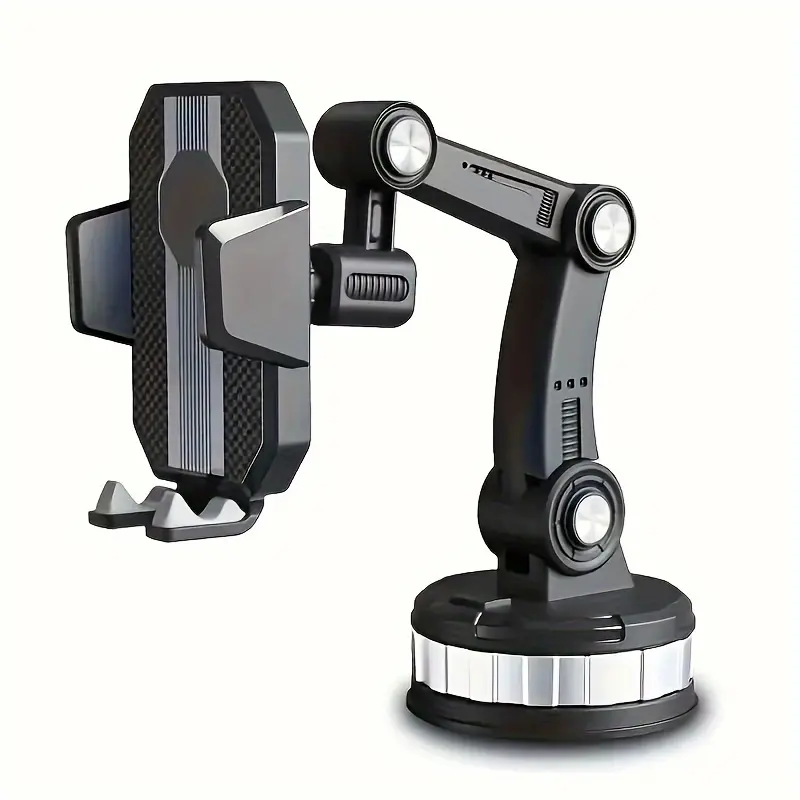 Innovative Mechanical Arm Truck-Mounted Phone Holder with Suction Cup, Providing 360-Degree Rotation And Super Stable Suction Power. The Upgraded Suction Cup Car-Mounted Phone Holder with Fixed Base Will Be Available in 2026