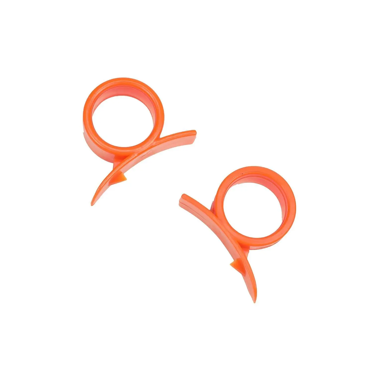 Select Plastic Orange Peeler, 2.25 Inches In Length 2 Piece Set, Orange