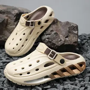 Men's Thick Sole Clogs Outdoor Anti-slip Lightweight Comfort Quick Drying Summer Beach Sandals