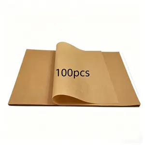 100pcs Food Oil Absorbing Paper Greaseproof Parchment Paper Sheets Non-Stick Baking Paper for Air Fryer Fried Chicken Sandwich Wrap Picnic Kitchen Gadgets TikTok Made Me Buy It  Kitchen Hacks Life Hacks Must Haves Nonstick Baking Paper