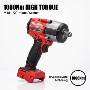 Milwaukee M18 FMTIWF12 18V 1000Nm Impact Wrench , Built For Heavy Duty Construction Automotive brushless high torque