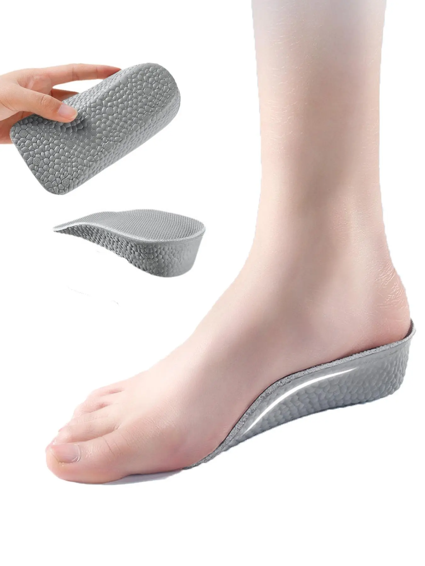 Height Increase Insoles, Shoes Flat Feet Arch Support Orthopedic Insoles for Men & Women, Soft Shoe Pads for Sneakers, Height Increasing Insoles, Orthotic Insoles