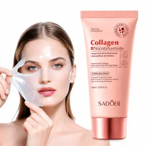 Collagen & Niacinamide Peel-Off Face Mask, Korean Skincare for Daily or Night Care, Firming, Hydrating & Wrinkle-Smoothing, Glow-Boosting for All Skin Types