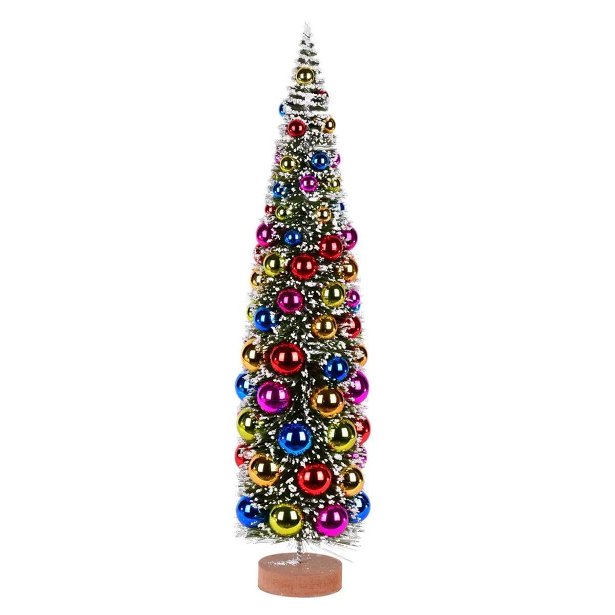 212 MAIN 24 In.. Vintage Frosted Green Artificial Wooden Christmas Tree - Vickerman Holiday Tabletop Decor, Festive Home Supplies with Ornaments, Party Lights, Indoor Artificial Christmas Specialty Tree Decor, Party Light