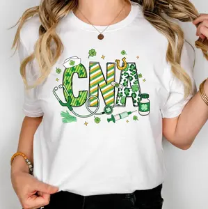 St. Patrick's Day CNA T-shirt, CNA St Pattys Shirt, Lucky Shamrock Tee, Nursing Patricks Day Shirt, Gift For Women, Full Colors, Full Sizes