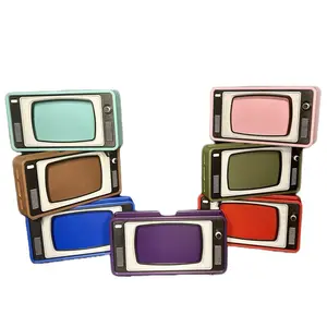 Retro Phone TV Stand - Colorful Vintage Design for Your Collection