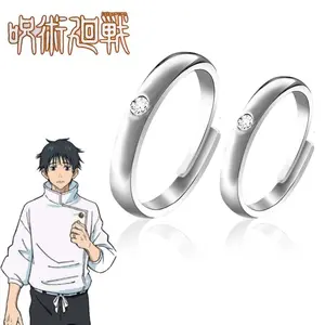 Anime Jujutsu Kaisen Yuta Okkotsu Rings Cosplay Props Men Women Couple Lover Ring Jewelry Accessories Anniversary Gifts