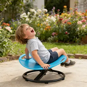 Circular Rotating Sensory Integration Training Chair, Ideal for Balance & Coordination, Perfect for Children & Teenagers Growth