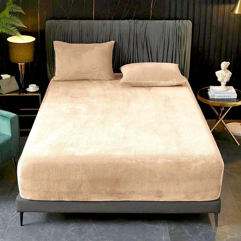 Luxury Velvet Bedding Set, Soft & Durable Fabric, Deep Pocket Design, Elastic Fit, All-Season Comfort, Soft Bedding Sheet, Multiple Colors Available