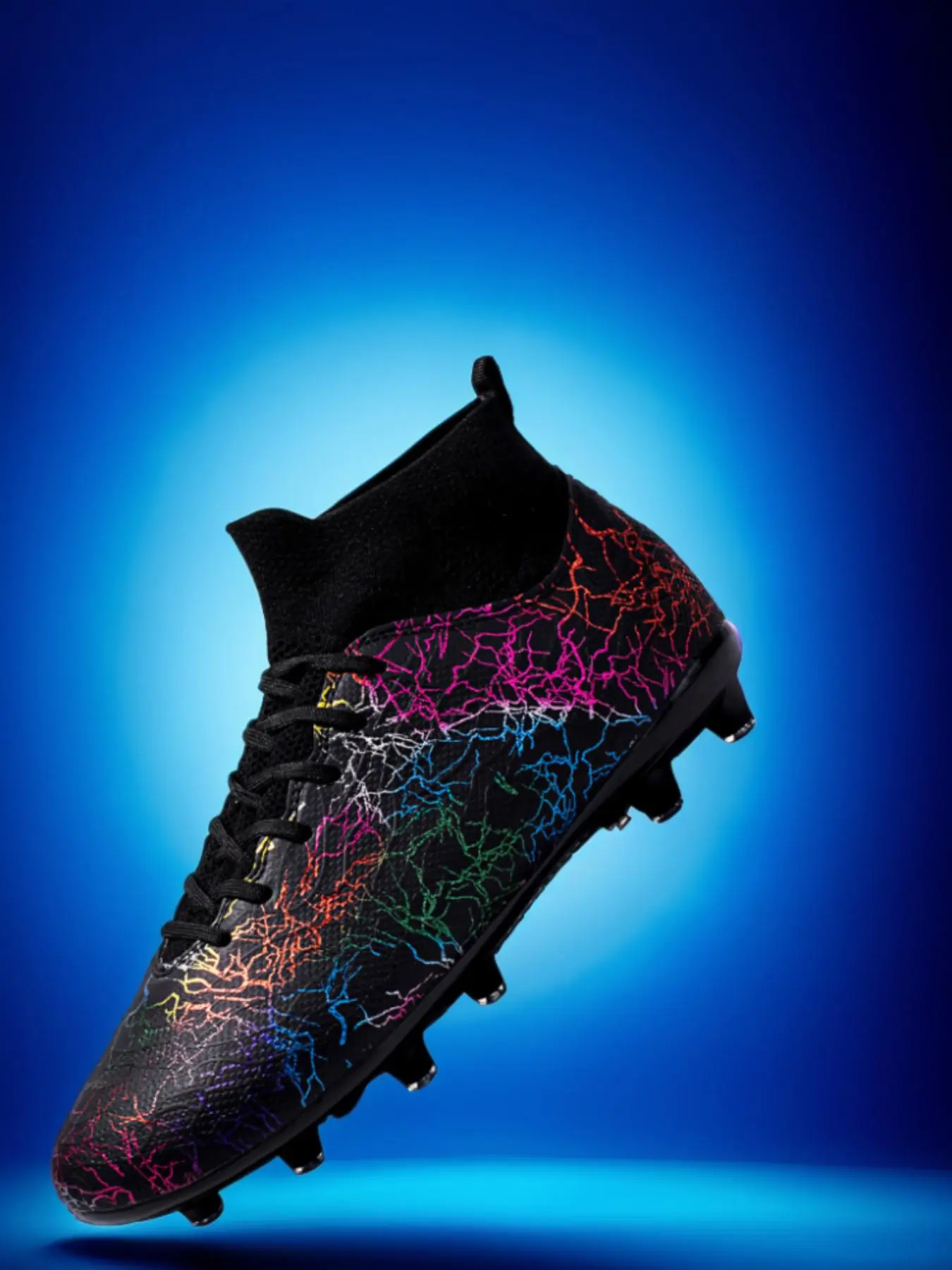 Women's High Top Sports Football Shoes, Comfortable Breathable Football Cleats, Professional Football Boots for Outdoor Training & Competition, Soccer Shoes, Football Field Boots