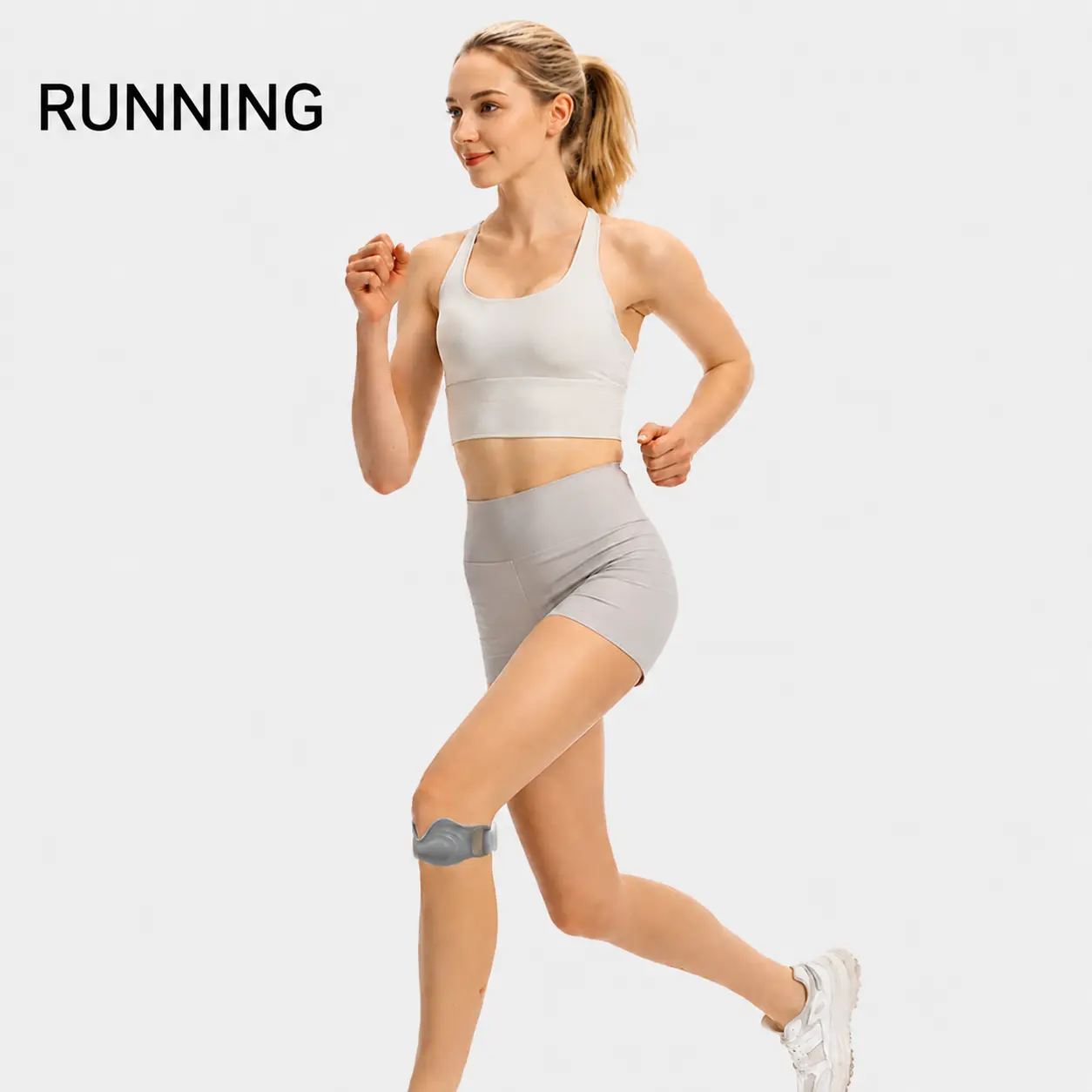Adjustable Patella Knee Strap with Silicone Air Cushion, Lightweight Knee Support Band for Running, Basketball, Hiking, Gym Workouts and Daily Sports