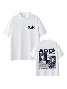 Ado World Tour Hibana T-shirt Male Fashion Casual Soft T Shirt Men Women Fashion Japanese Style Short Sleeve Tshirts
