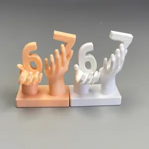Creative Hand Shape Decorative Figurine, Holding Number 67 Design, 3D Printed Home Decoration, Home Decor Accessory, Home Decor Statue, Desk Ornament, Desktop Decoration Ornament, Perfect Gift