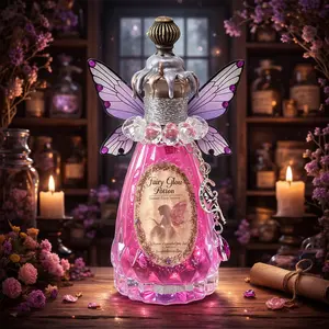 Fairy Glow Decorative Potion Bottle Prop Color Changing Pink to Purple