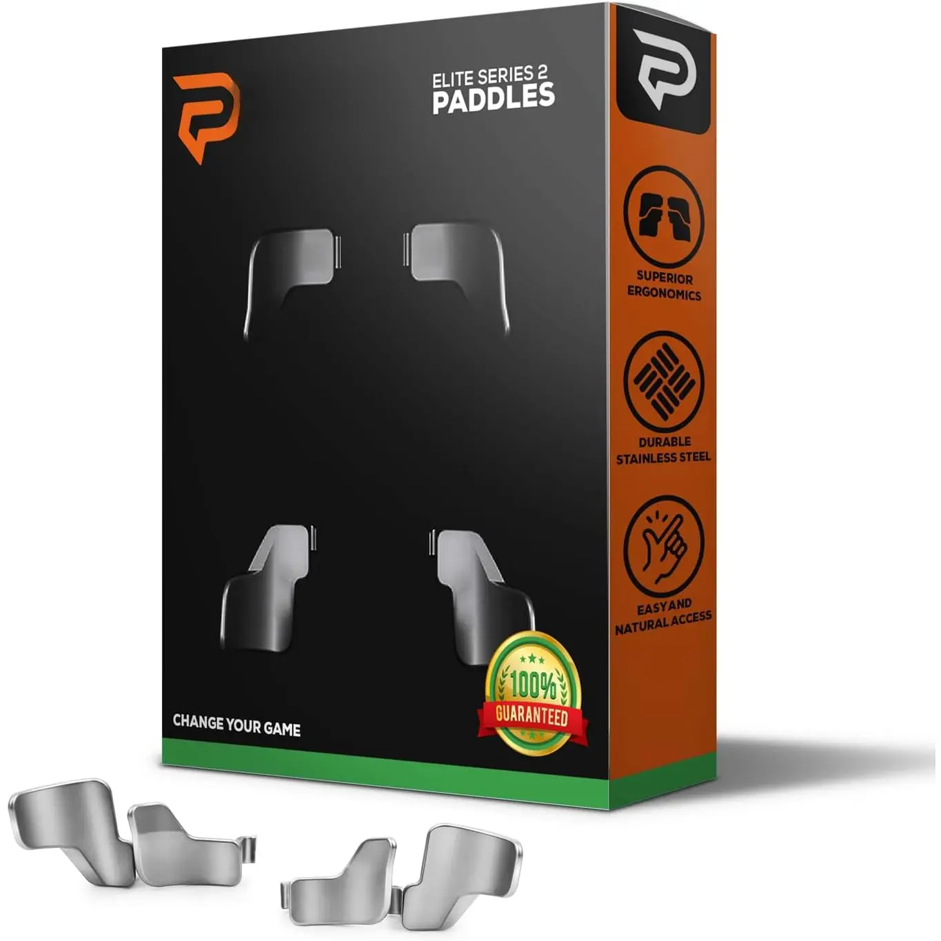 Elite Series 2 Paddles for  Elite Series 1 & 2 Controller - Better Position and Faster Reactions - Upgraded Metal Stainless Steel Replacement Hair Trigger Locks Parts Accessories