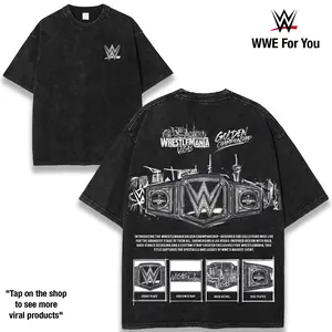 WrestleMania 42 Golden Championship Legacy Celebrating Careers Forged on the Grandest Stage Where Legends Rise Champions Are Crowned and History Is Written Across Generations 230gsm Premium Cotton Streetwear Own the Moment Shop Now graphic tee