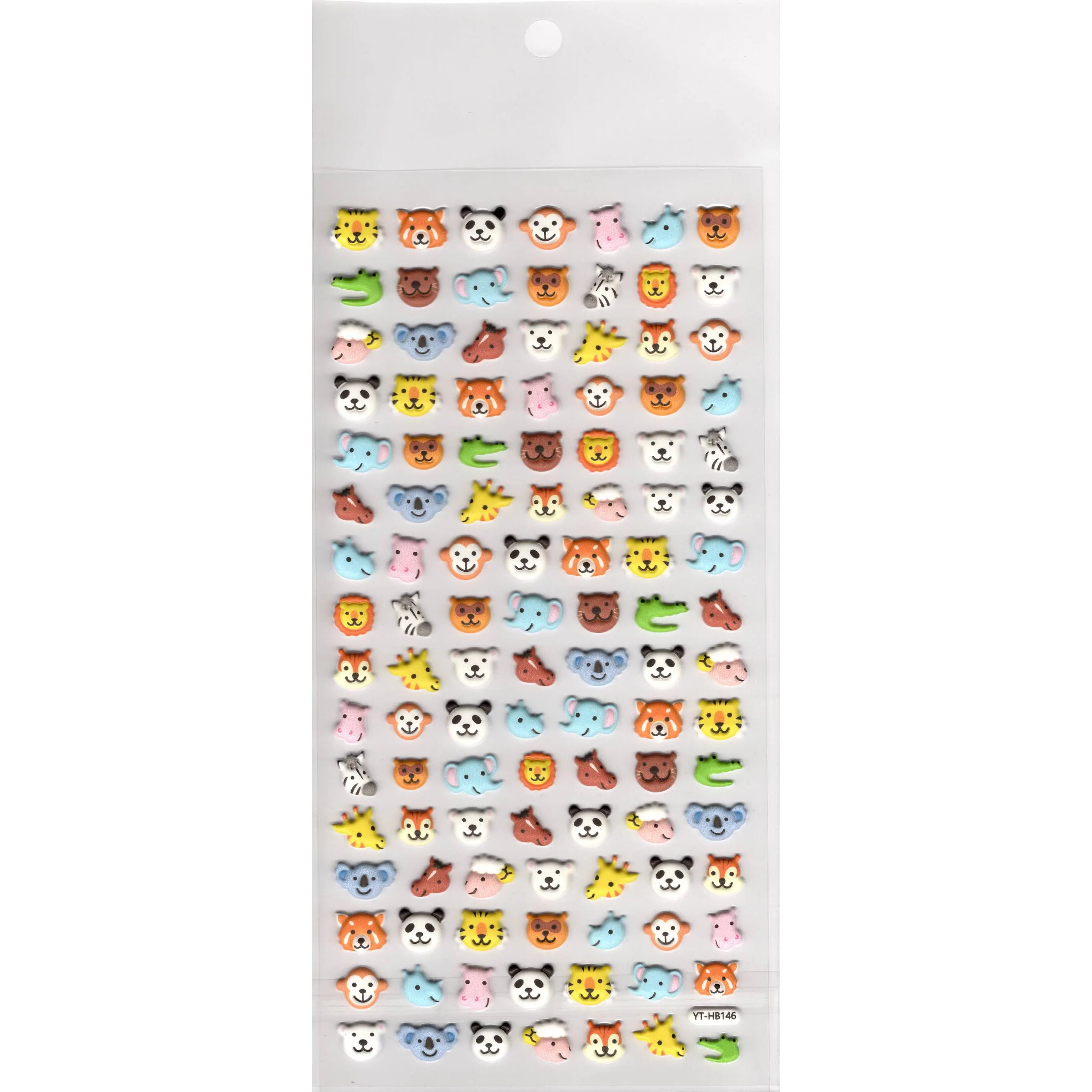 Zoo Animals Puffy Sticker Sheet