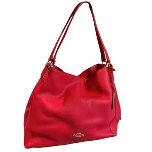 Pre-owned coach leather Shoulder Bags red shoulder bag 2015
