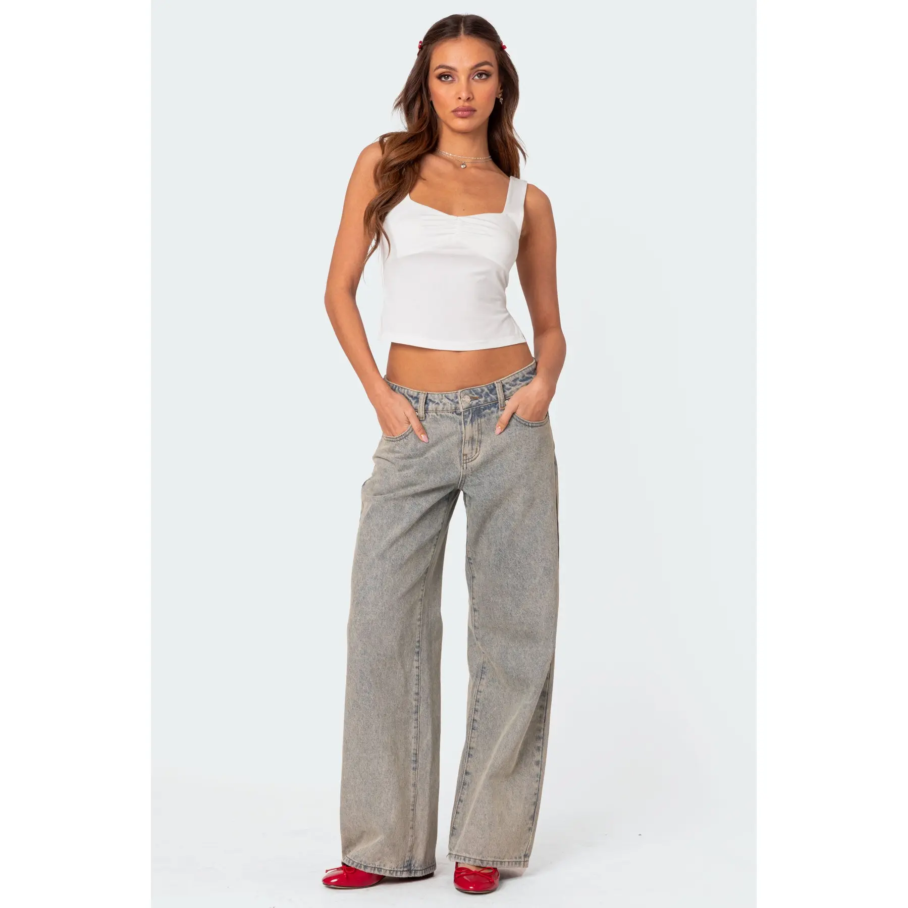 Marigold Side Slit Top
