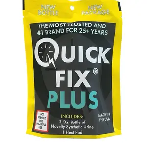 QuickFix Plus Novelty Synthetic Urine Kit – 3 oz Bottle with Heat Pad