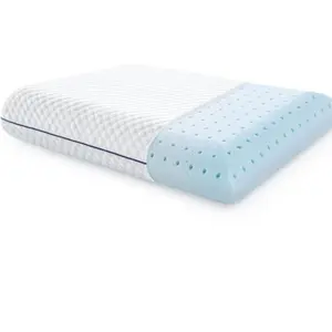 1-Pack -Gel Memory Foam Pillow - Standard Size - Medium Plush Feel - Neck & Shoulder Support - For Back, Side, & Stomach Sleepers - Home, Hotel, & Hospital Essentials