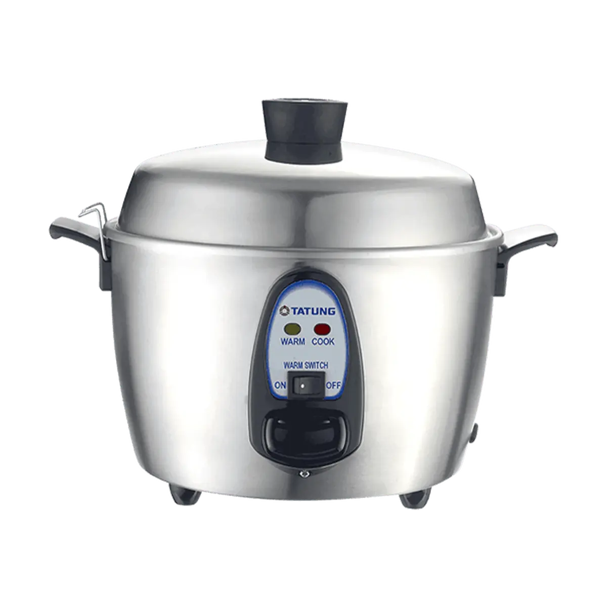 TATUNG 6-Cup Rice Cooker | Stainless Steel Multi-Cooker for Steaming, Stewing, Braising | Authentic Taiwanese Home Kitchen Essential, UL Certified (TAC-06KN)