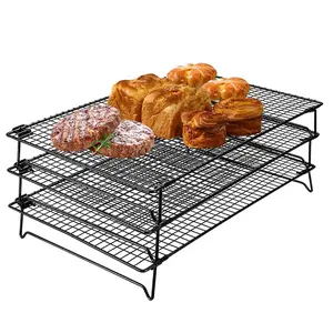 Upgraded Stackable Cooling Rack for Baking3 Tier Jerky Rack Cooling Racks for Cooking and BakingCookie Cooling Rack Baking RacksDrying RacksOven Safe17”x 11”